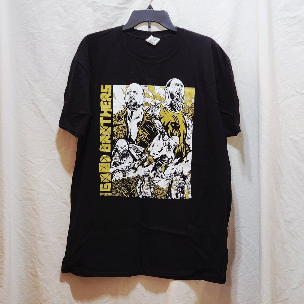 Pro Wrestling Crate Good Brothers Luke Gallows Karl Anderson T-Shirt XL NWOT
